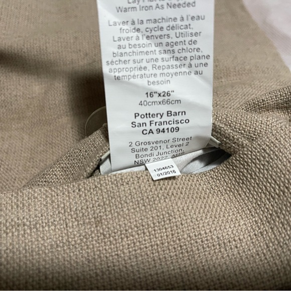 New Pottery Barn Pauline Boyd Nightstorm Stripe Patchwork Lumbar Pillow, 16X26” - Picture 13 of 15